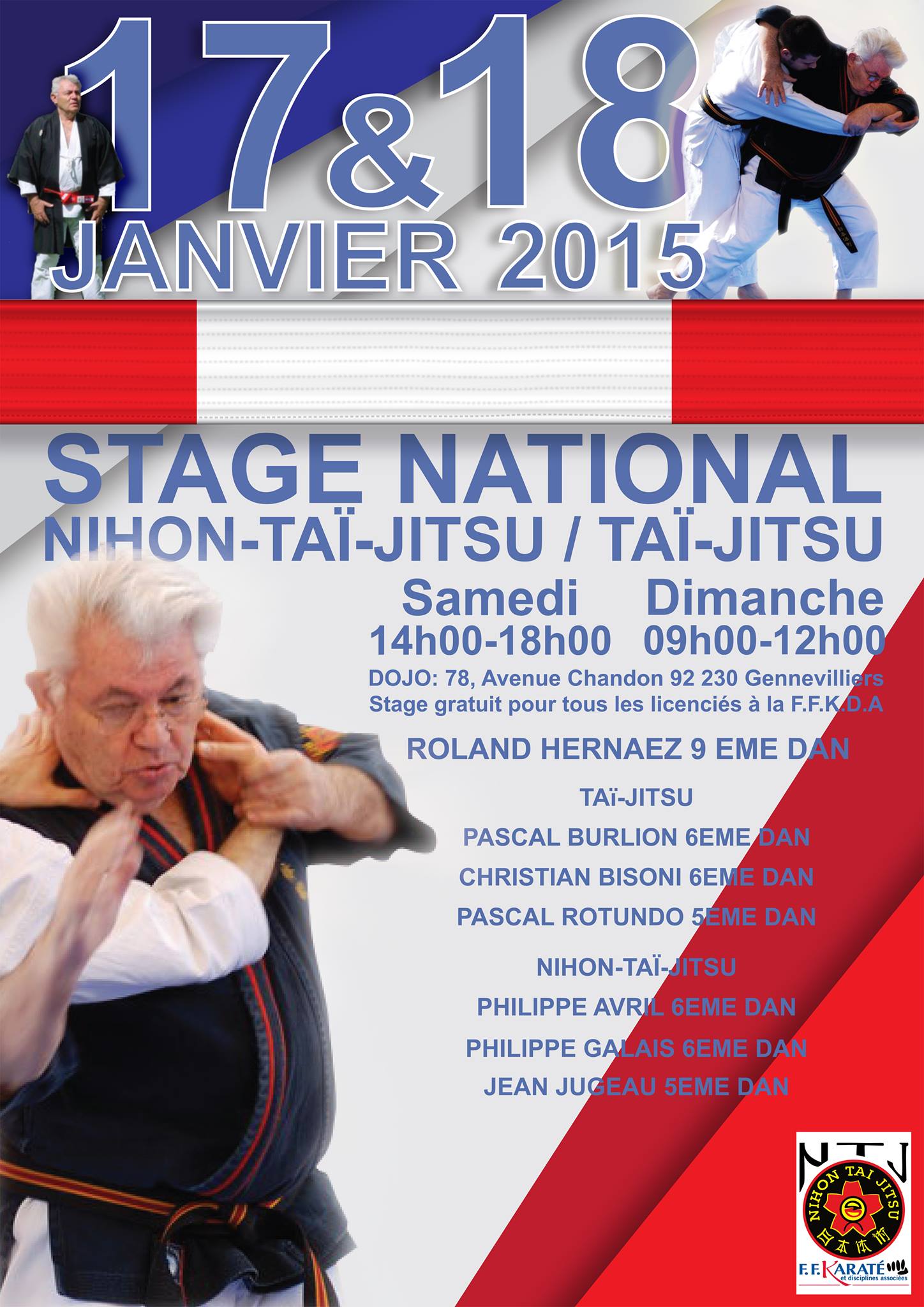 2015-01-17 STAGE NIHON TAI JITSU-TAI JITSU GENNEVILLIERS